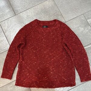 ONLY Women's Maroon Knit Sweater